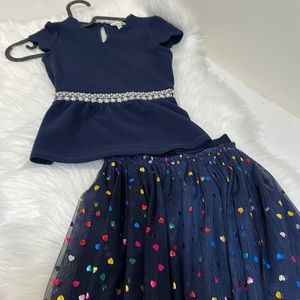 Designer Top and skirt set